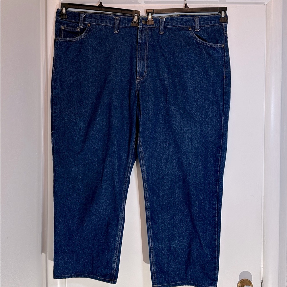 Rural King Regular-Fit Big Man Cotton Denim Dark Wash Blue Jeans 50x30 - Picture 4 of 10